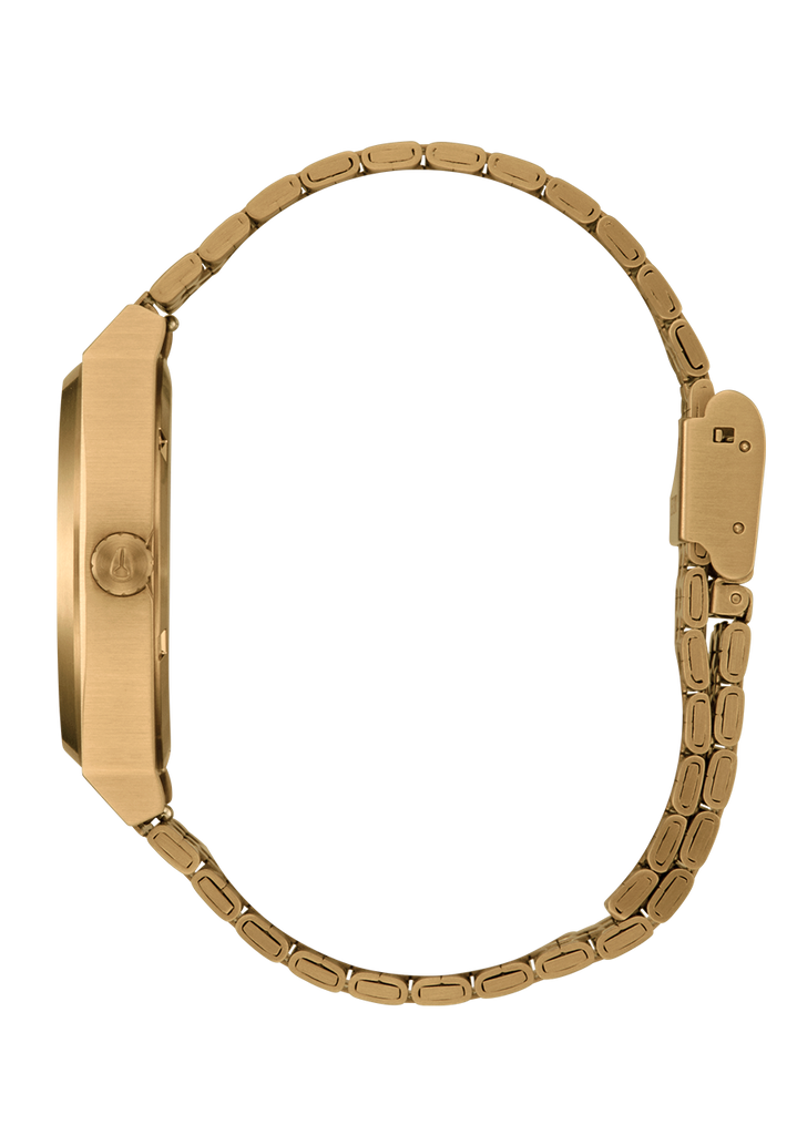 Nixon gold watch green face best sale