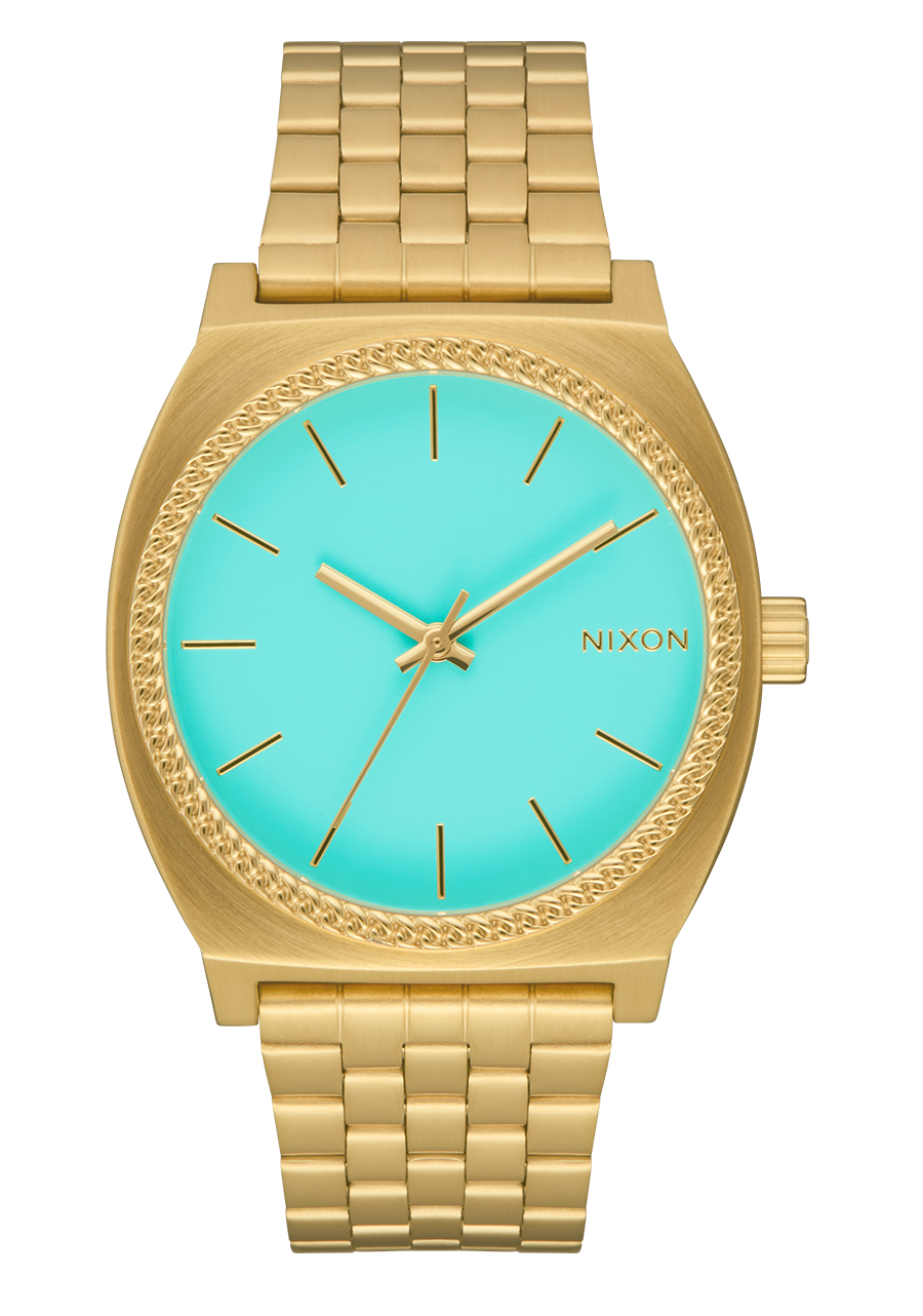 Time Teller Watch | Gold / Turquoise / Gold | Unisex Analog Watch Time Teller Watch | Gold / Turquoise / Gold | Unisex Analog Watch