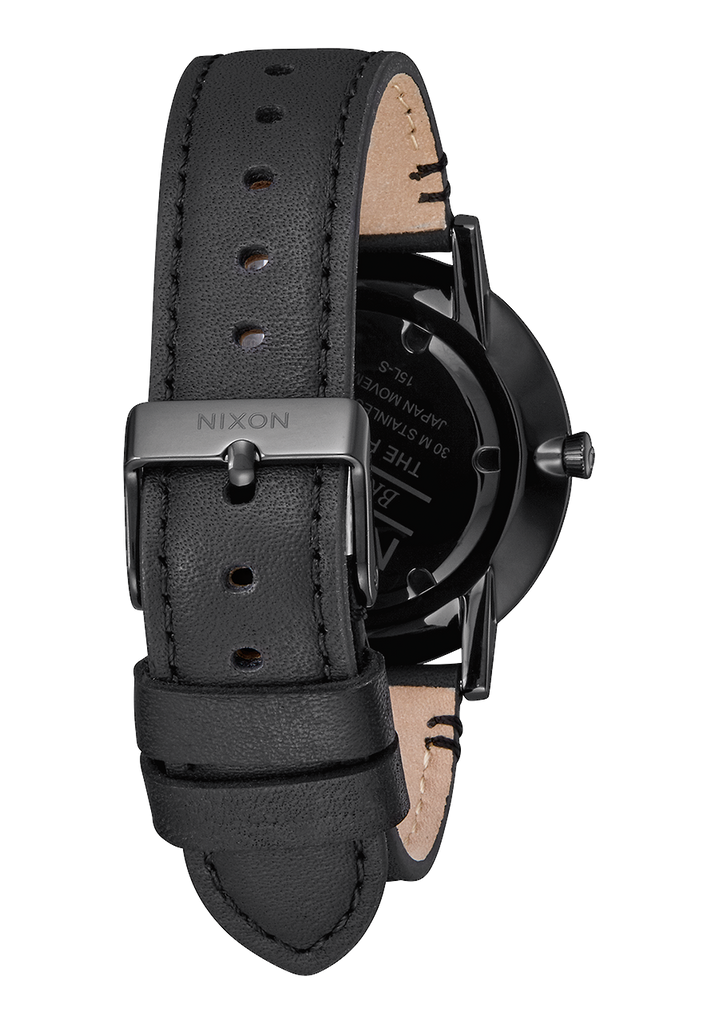 Porter Leather Watch All Black Unisex Leather Nixon US