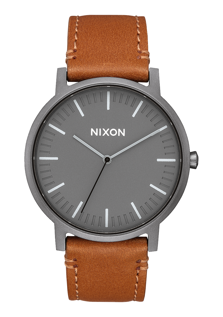 Nixon time teller leather strap discount