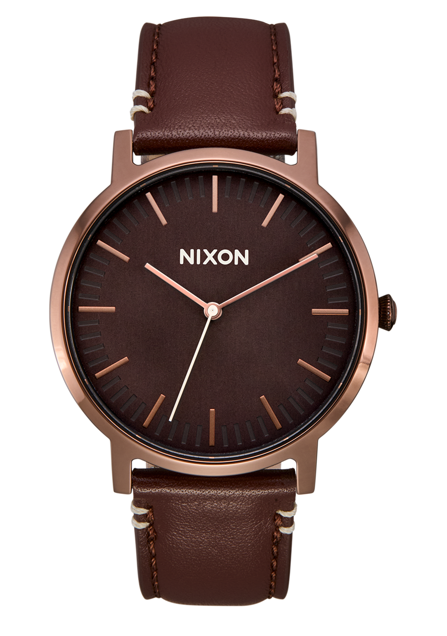 Porter Leather Watch | Gunmetal / Charcoal / Taupe | Unisex