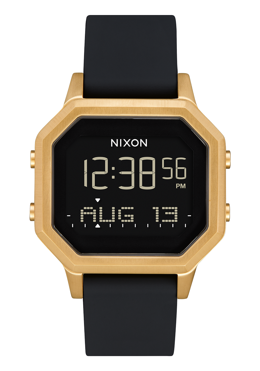 Siren Stainless Steel Watch | Gold / Black | Digital – Nixon US Siren Stainless Steel Watch | Gold / Black | Digital – Nixon US