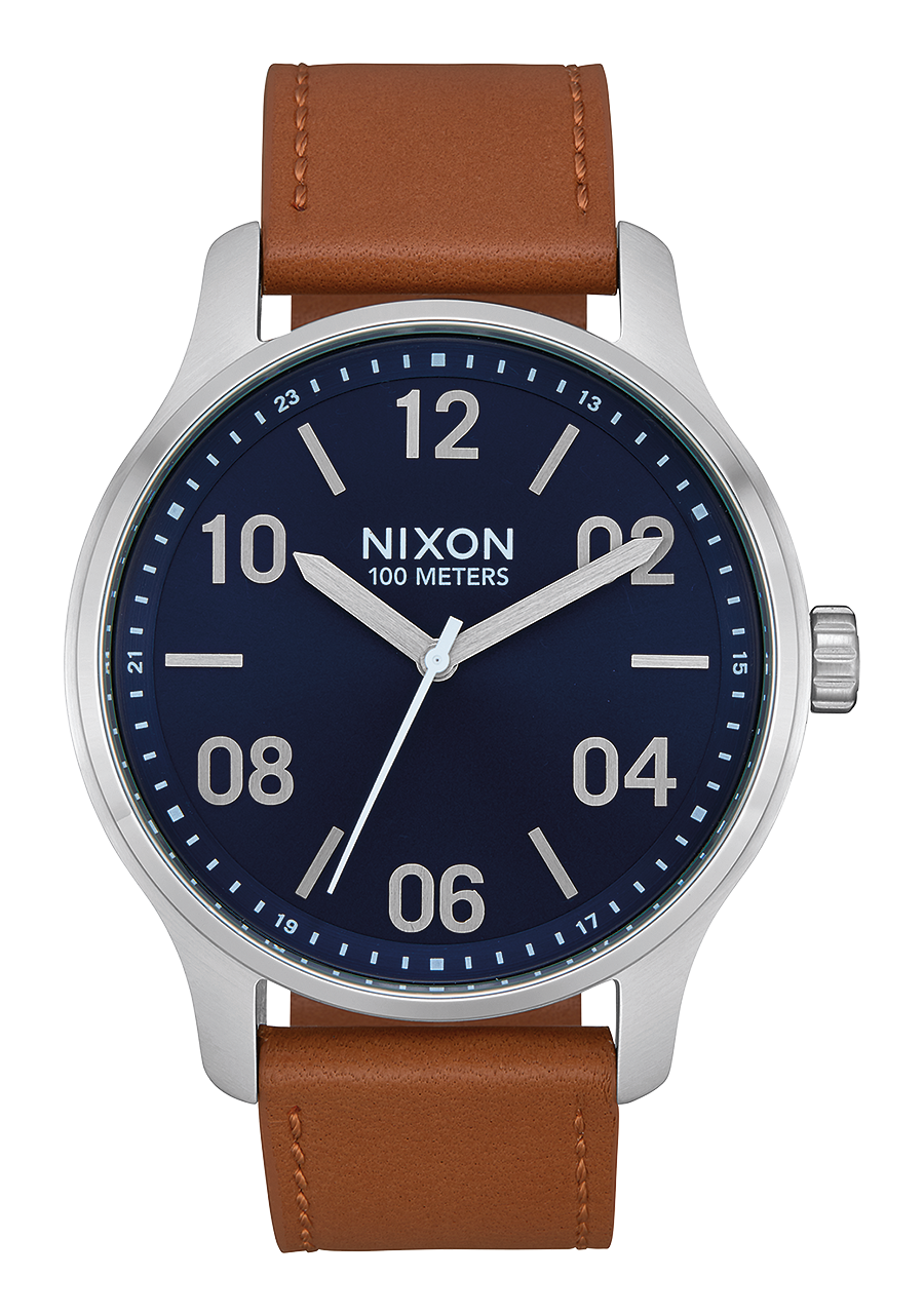 Patrol Leather Watch | Navy / Saddle | Men's Leather – Nixon US Patrol Leather Watch | Navy / Saddle | Men's Leather – Nixon US