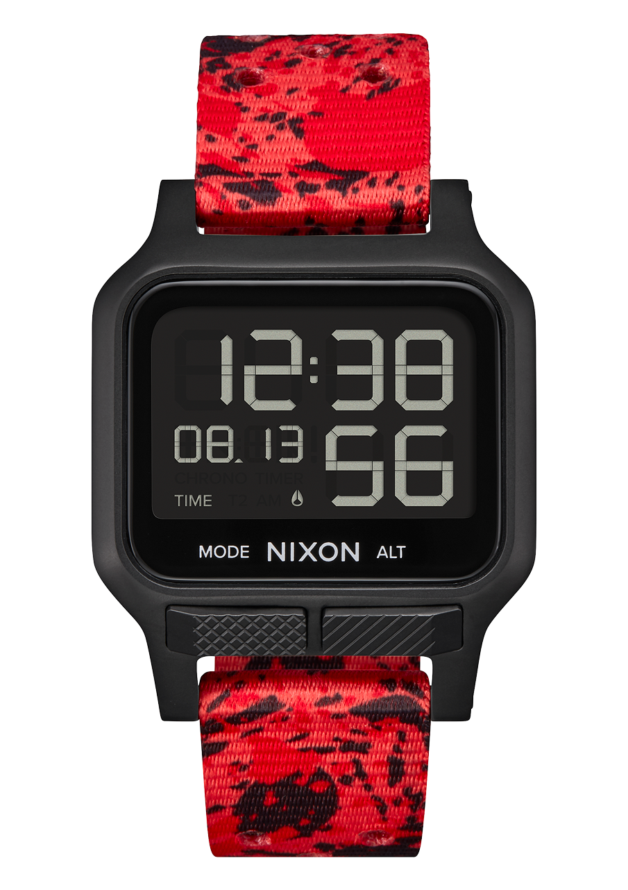 Heat Watch Black Red Digital Nixon US