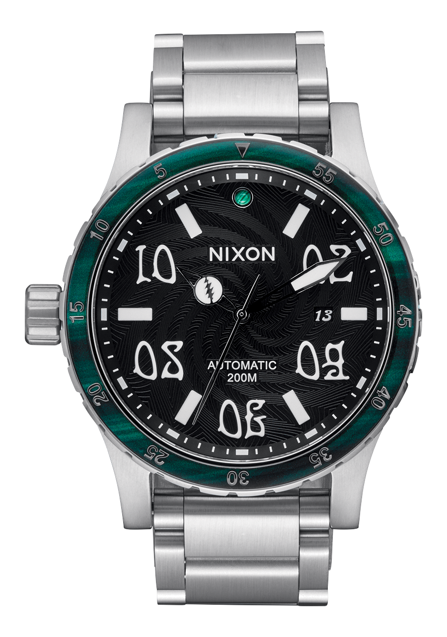 Grateful Dead Diplomatic Watch | Silver / Black / Green | Swiss