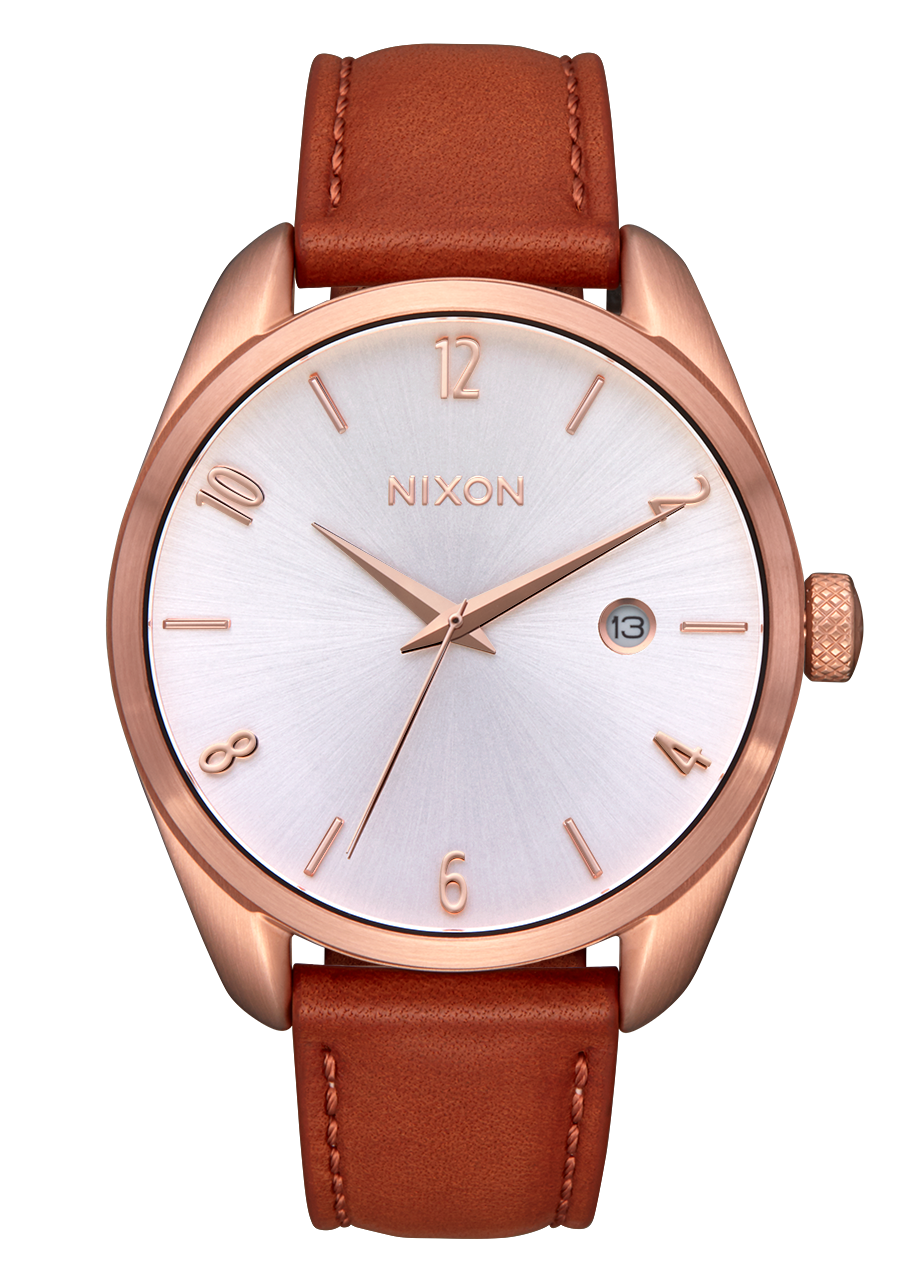 Thalia Watch Rose Gold White Leather Women s Nixon US