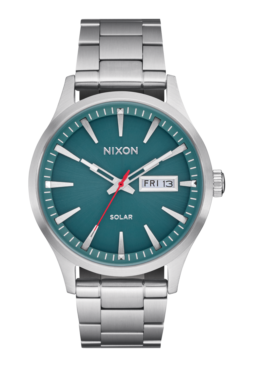 Sentry Solar Stainless Steel Watch Silver Jasper Solar