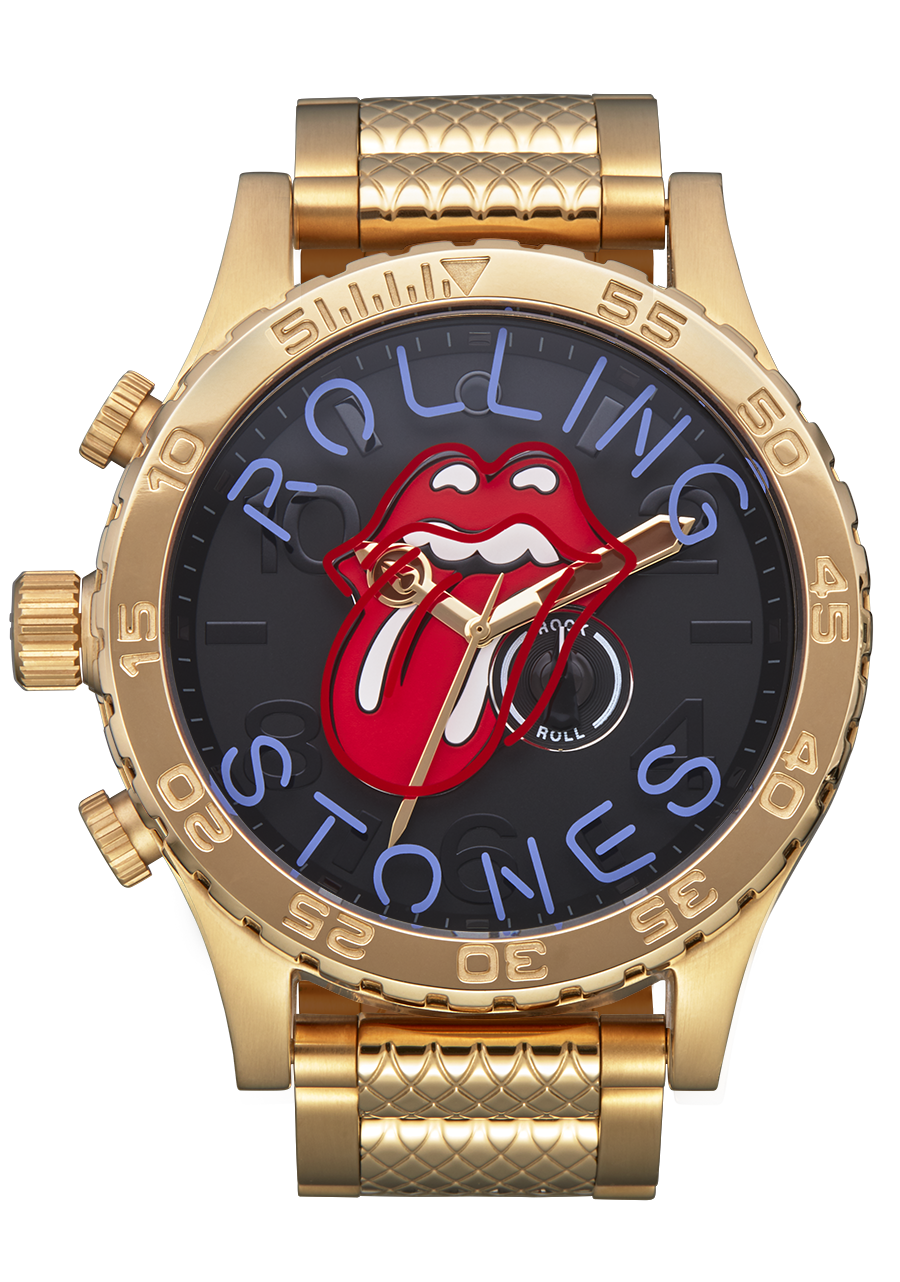 Rolling Stones 51-30 Watch | Gold / Black | Men's Stainless Steel Rolling Stones 51-30 Watch | Gold / Black | Men's Stainless Steel