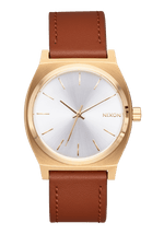 Time Teller Leather - Light Gold / White Sunray