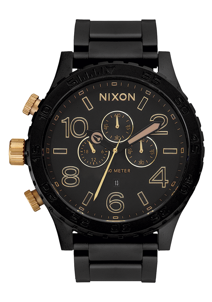 NIXON ニクソン 51-30CHRONO MATTE BLACK/GOLD-