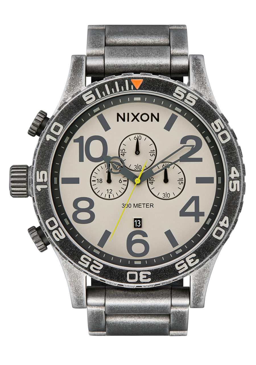 51-30 Chrono Watch | Antique Silver / Pumice | Men's Stainless 51-30 Chrono Watch | Antique Silver / Pumice | Men's Stainless