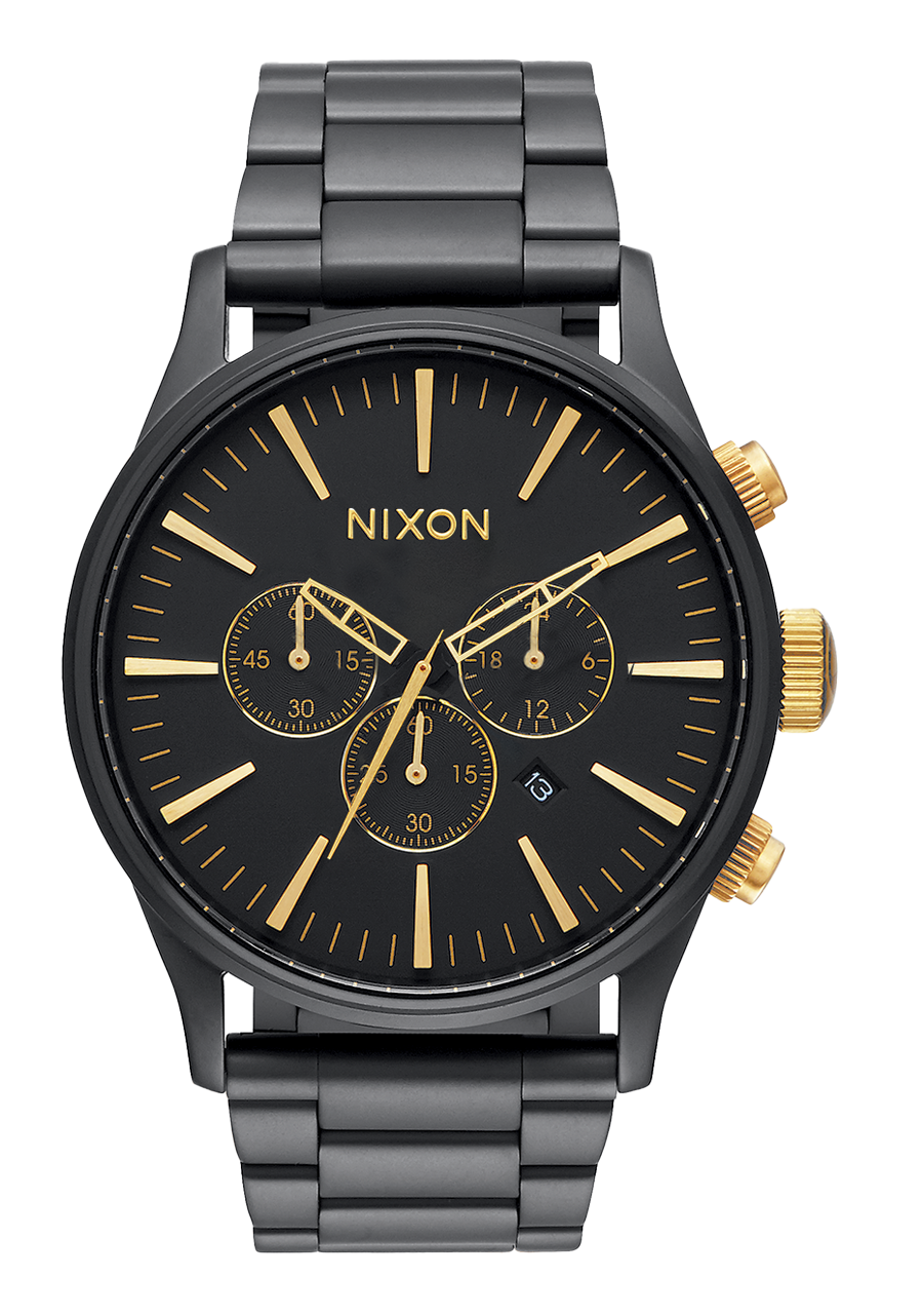 Matte black nixon watch discount