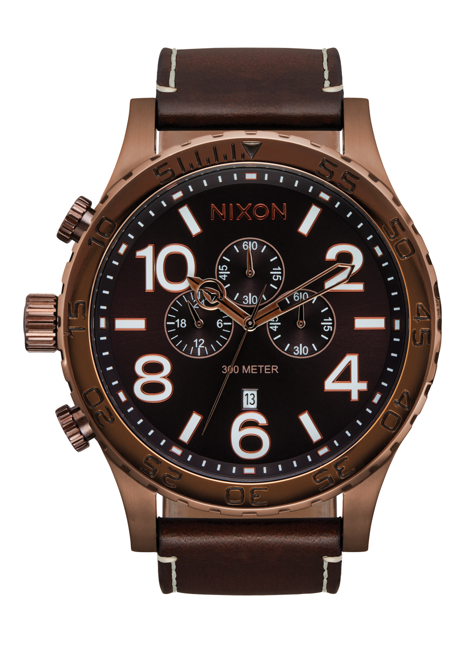 51-30 Chrono Leather Watch | Chocolate / Dark Roast / Brown 51-30 Chrono Leather Watch | Chocolate / Dark Roast / Brown