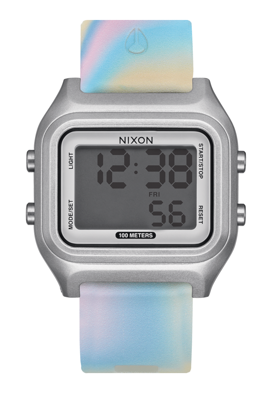 Ripper Digital Watch | Silver / Pastel Swirl | Recycled Ocean Ripper Digital Watch | Silver / Pastel Swirl | Recycled Ocean