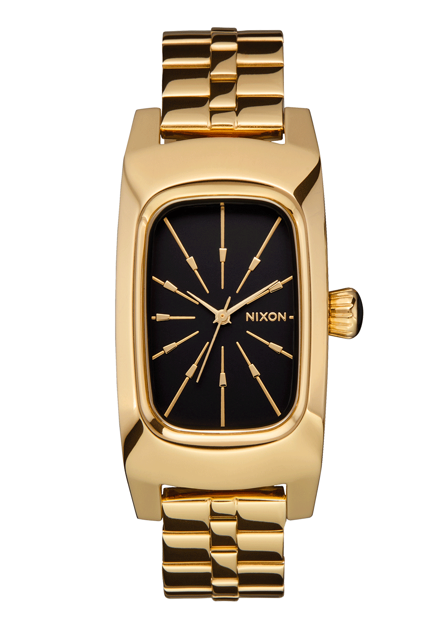 Frankie Watch | Mid Century / Gold / Black | Rectangle Stainless Frankie Watch | Mid Century / Gold / Black | Rectangle Stainless