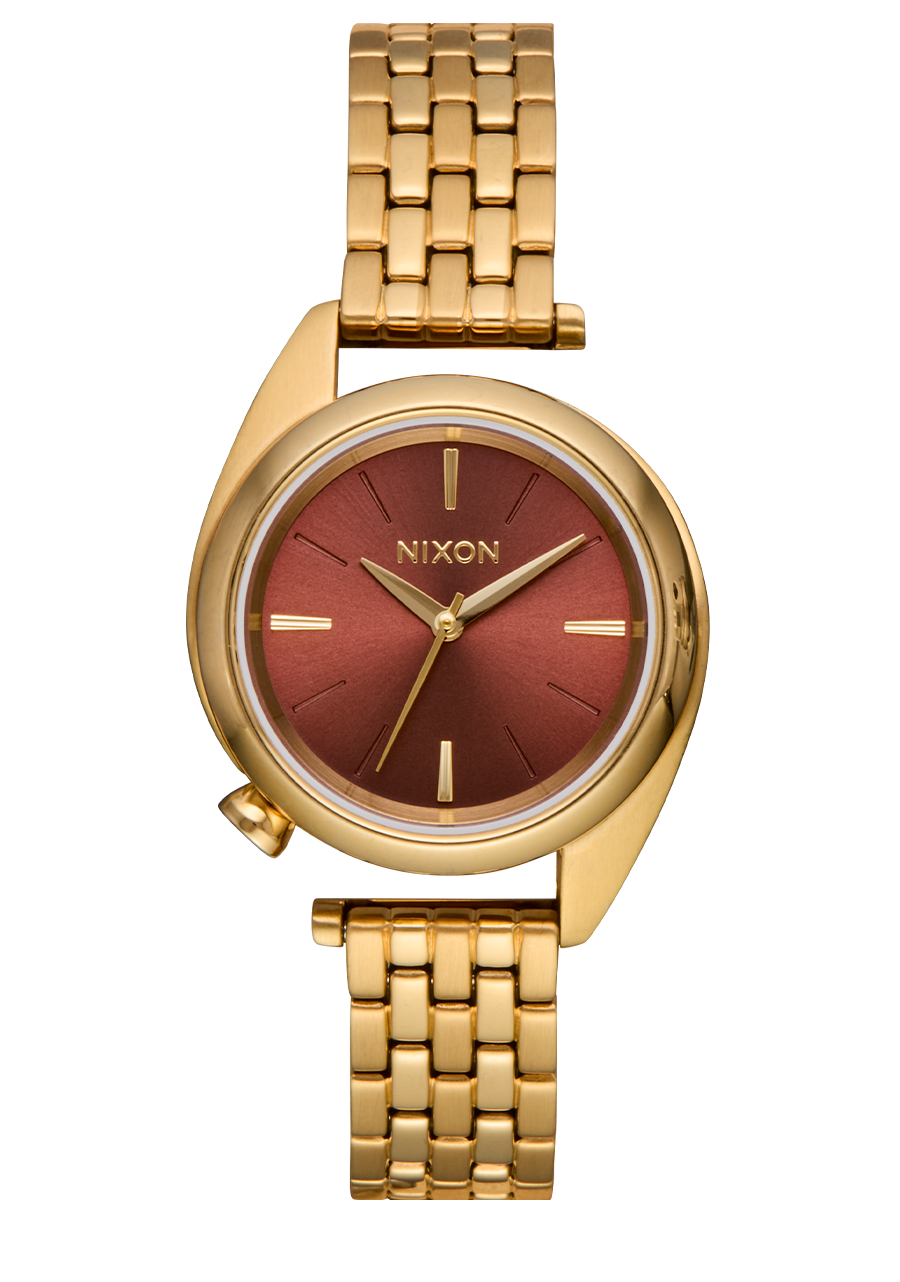 Eddy Watch | All Gold / Cognac | Small Stainless Steel Women's Eddy Watch | All Gold / Cognac | Small Stainless Steel Women's