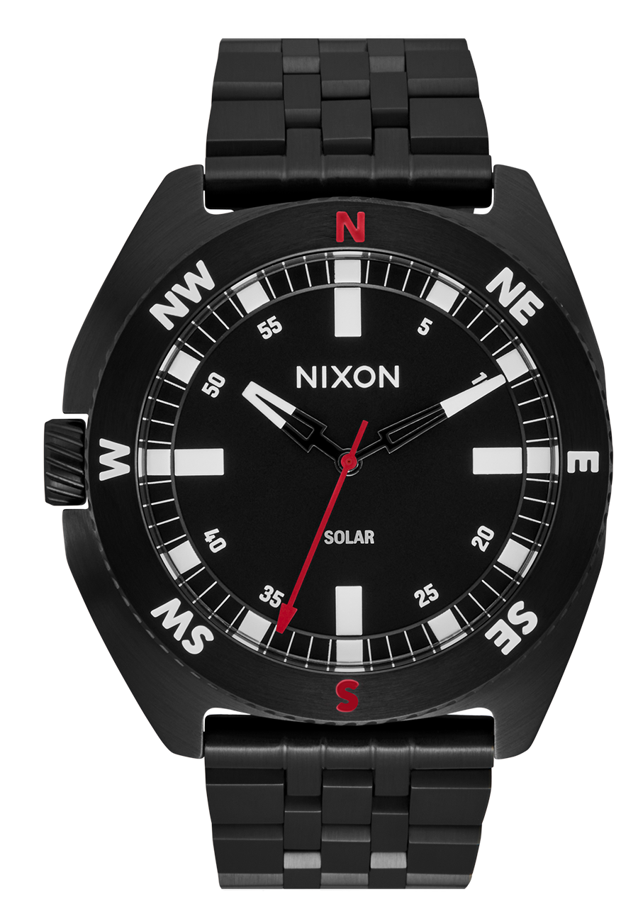 OCTINOMOS blackl ブラックメタル Oco 44 Watch | Black / Black | Stainless Steel Compass Watch