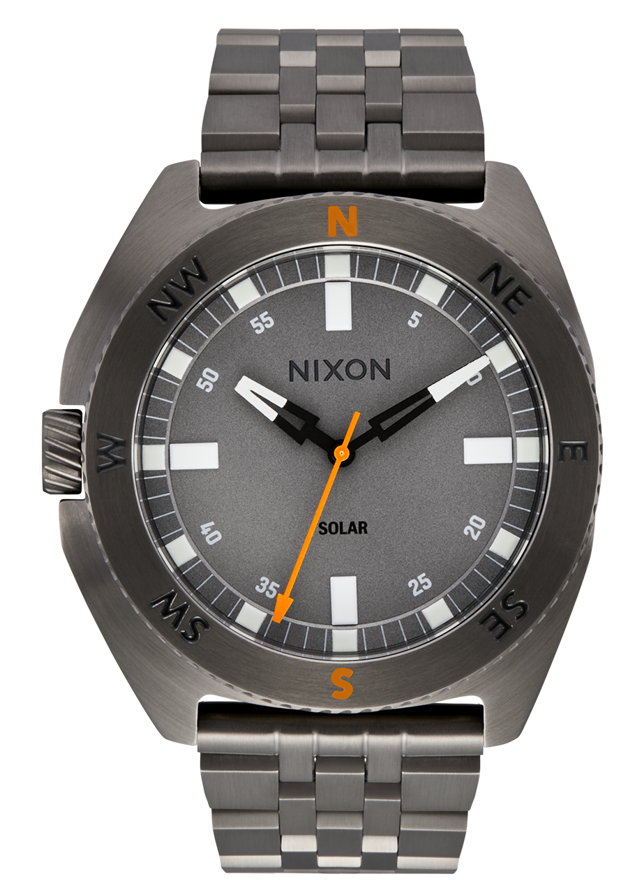 Oco 44 Watch | All Gunmetal / Gray | Stainless Steel Compass Watch