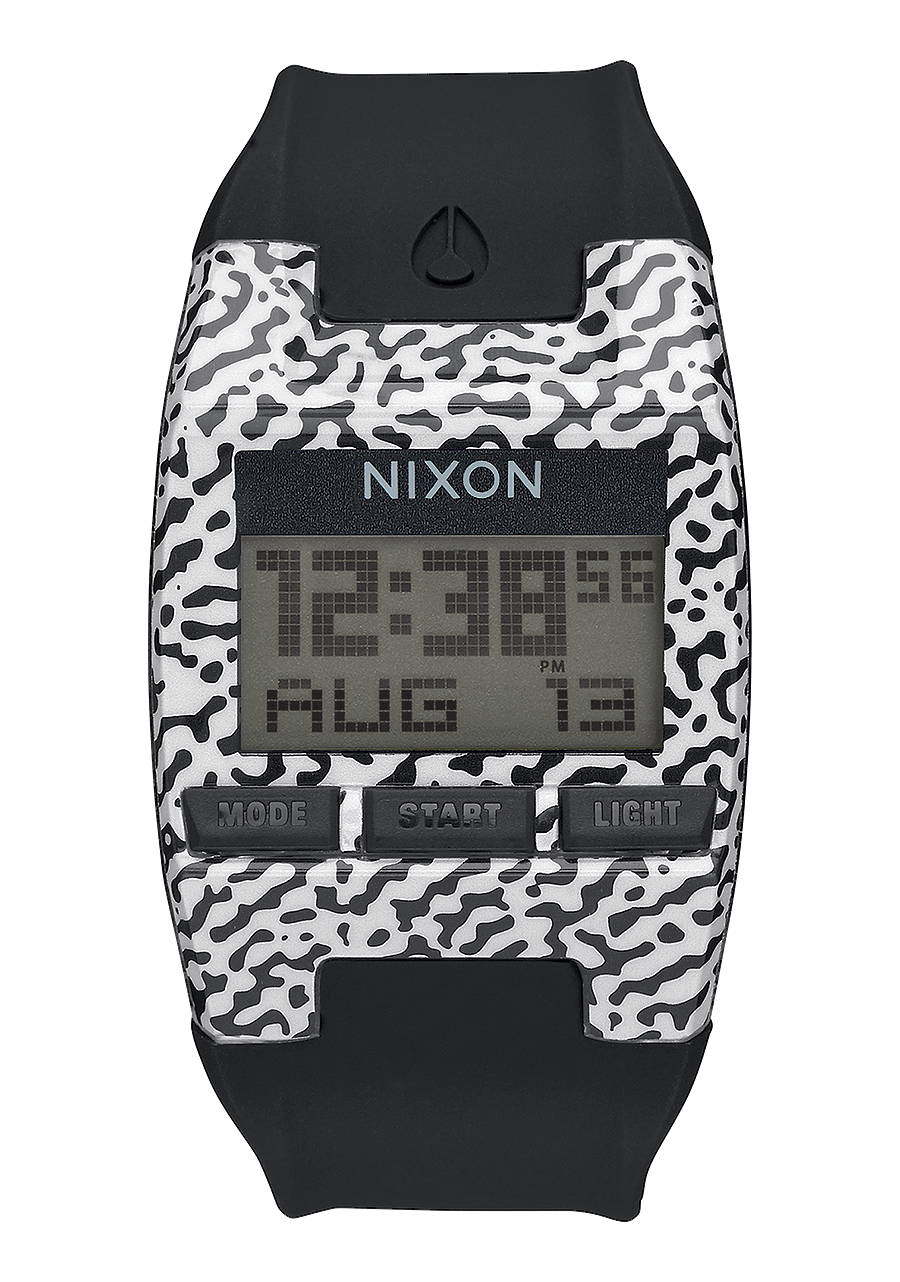 Comp S Watch | Black / White Amoeba | Digital – Nixon US