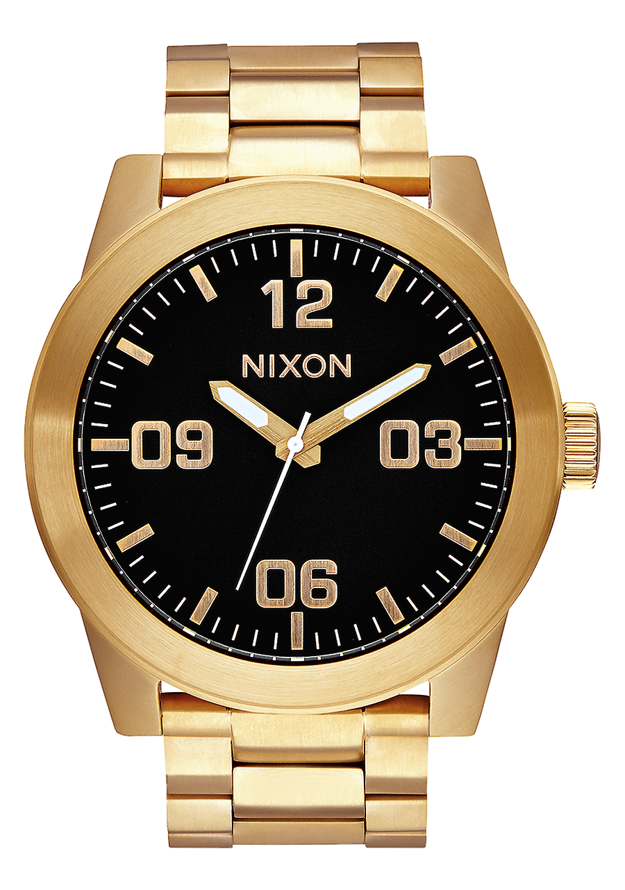 Corporal Stainless Steel Watch | All Gold / Black | Men's Corporal Stainless Steel Watch | All Gold / Black | Men's