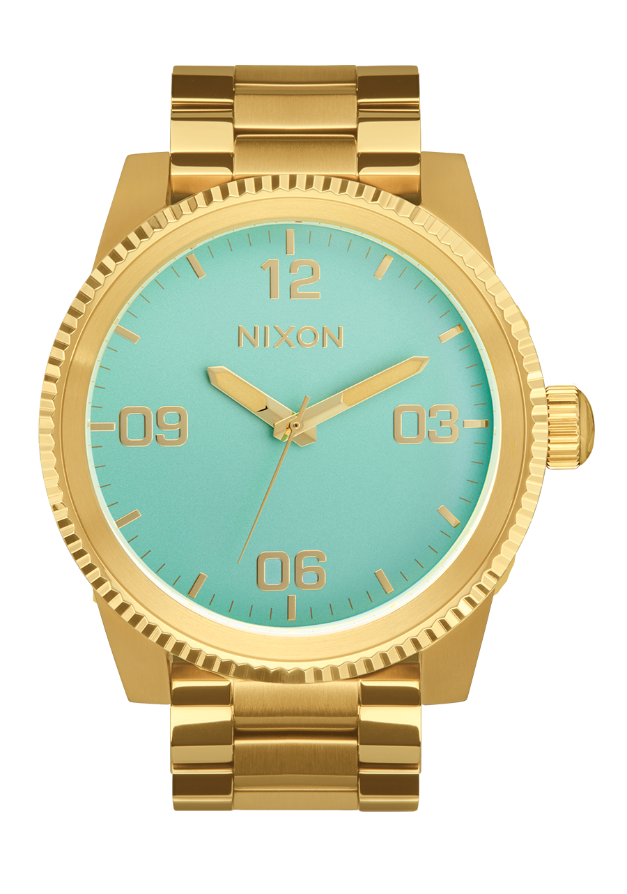 Corporal Stainless Steel Watch | Gold / Turquoise / Gold | Men's Corporal Stainless Steel Watch | Gold / Turquoise / Gold | Men's