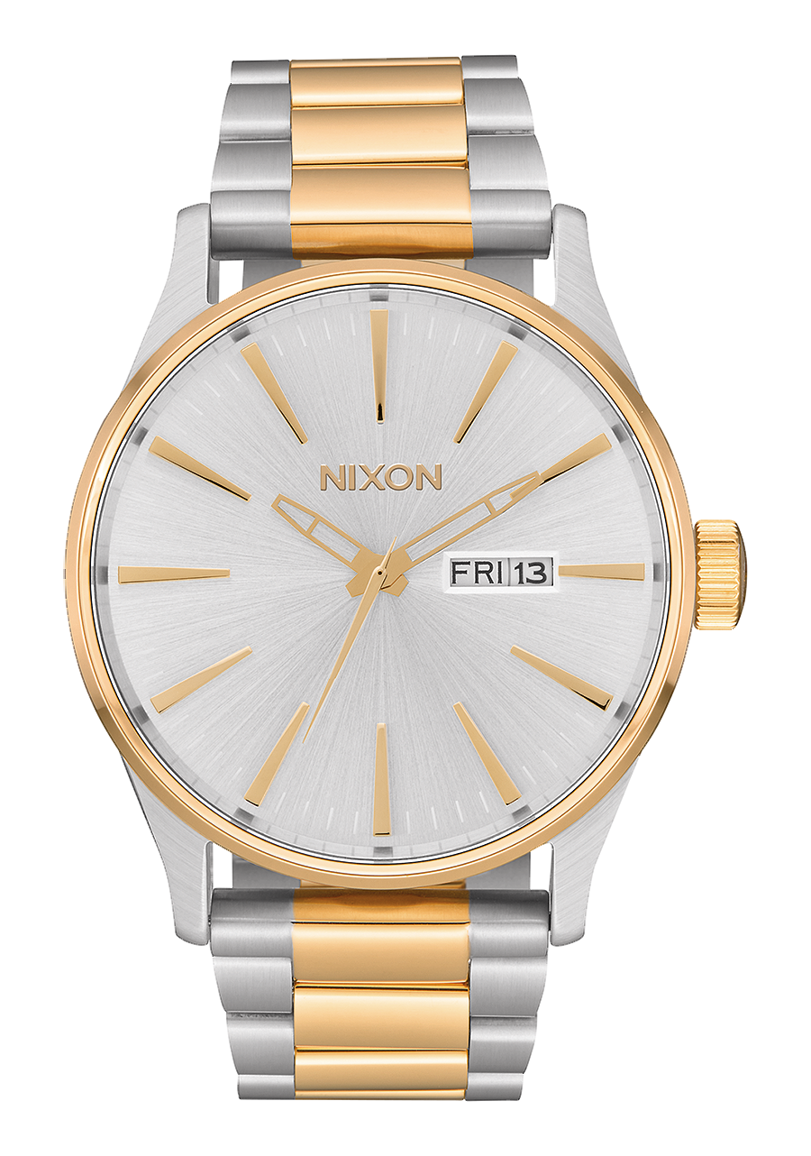 Nixon gold and silver watch discount