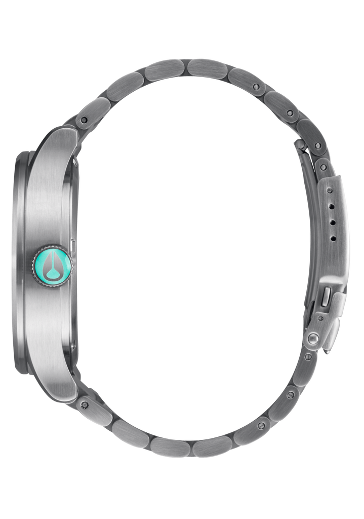 Sentry Stainless Steel Watch Silver Turquoise Men s