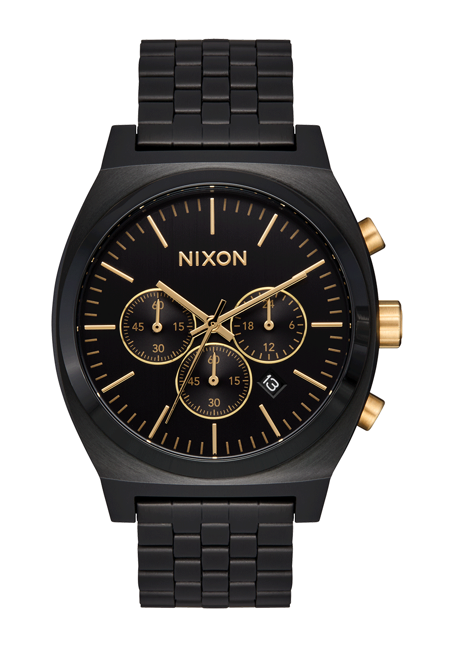 Time Teller Chrono Watch | Black / Black / Gold | Chronograph Time Teller Chrono Watch | Black / Black / Gold | Chronograph