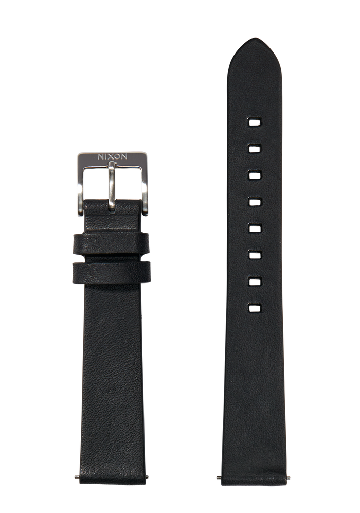 16mm Veg Tanned Leather Band - Black