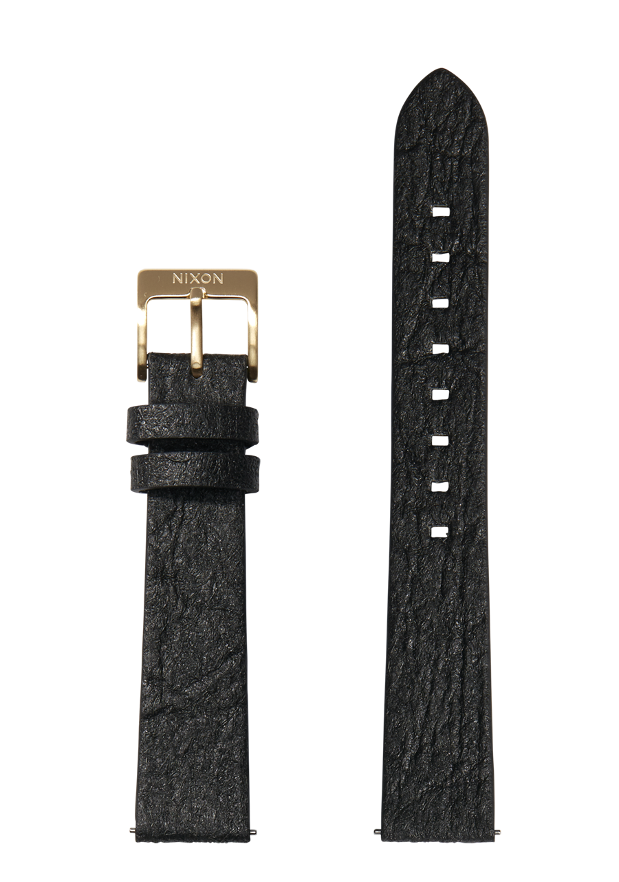 16mm Pineapple Leather Band | Black – Nixon US 16mm Pineapple Leather Band | Black – Nixon US