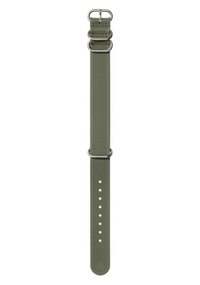20mm FKM Rubber One Piece Band - Olive