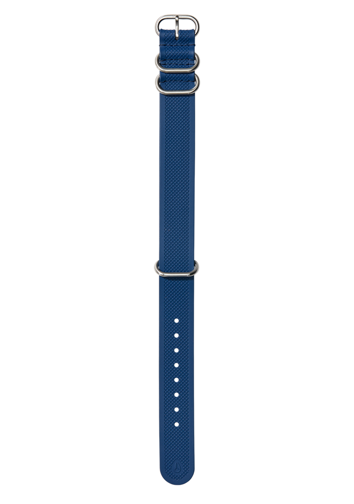 20mm FKM Rubber One Piece Band - Navy / Blue