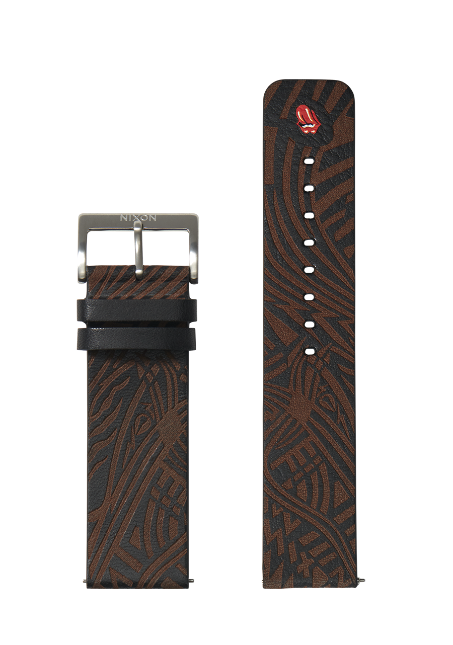 Rolling Stones 23mm Leather Band Black Replacement Watch Strap Nixon US