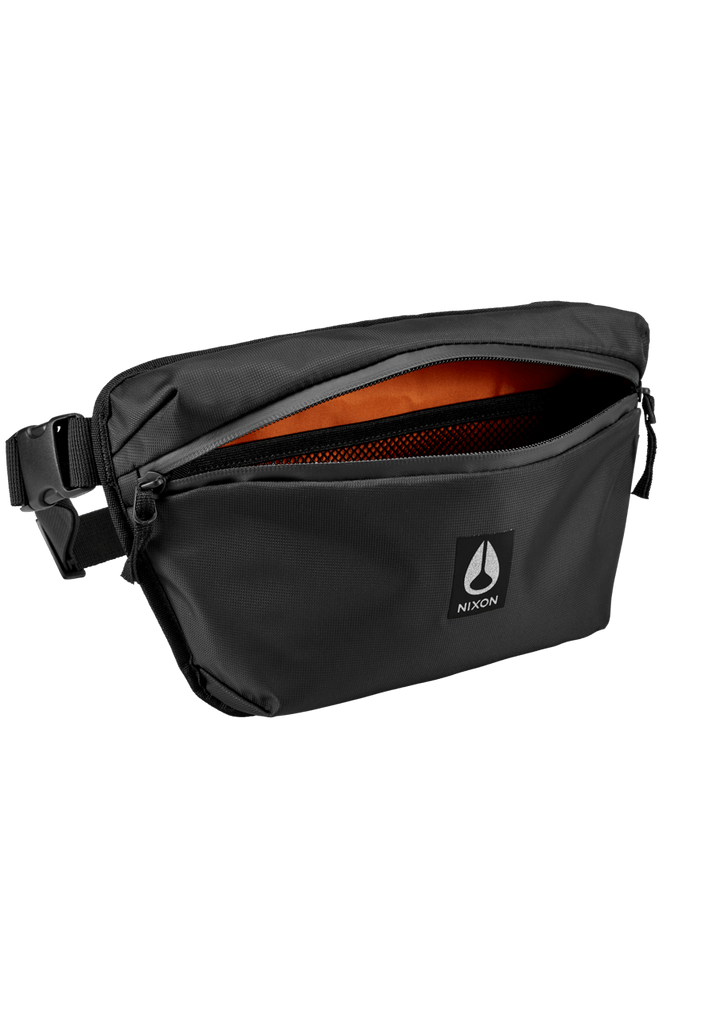 NIXON Day Trippin' 3.17L Sling Bag - Heather Gray, Adjustable Strap, Weather-Resistant Zippers, Back Pocket, For Everyday Carry