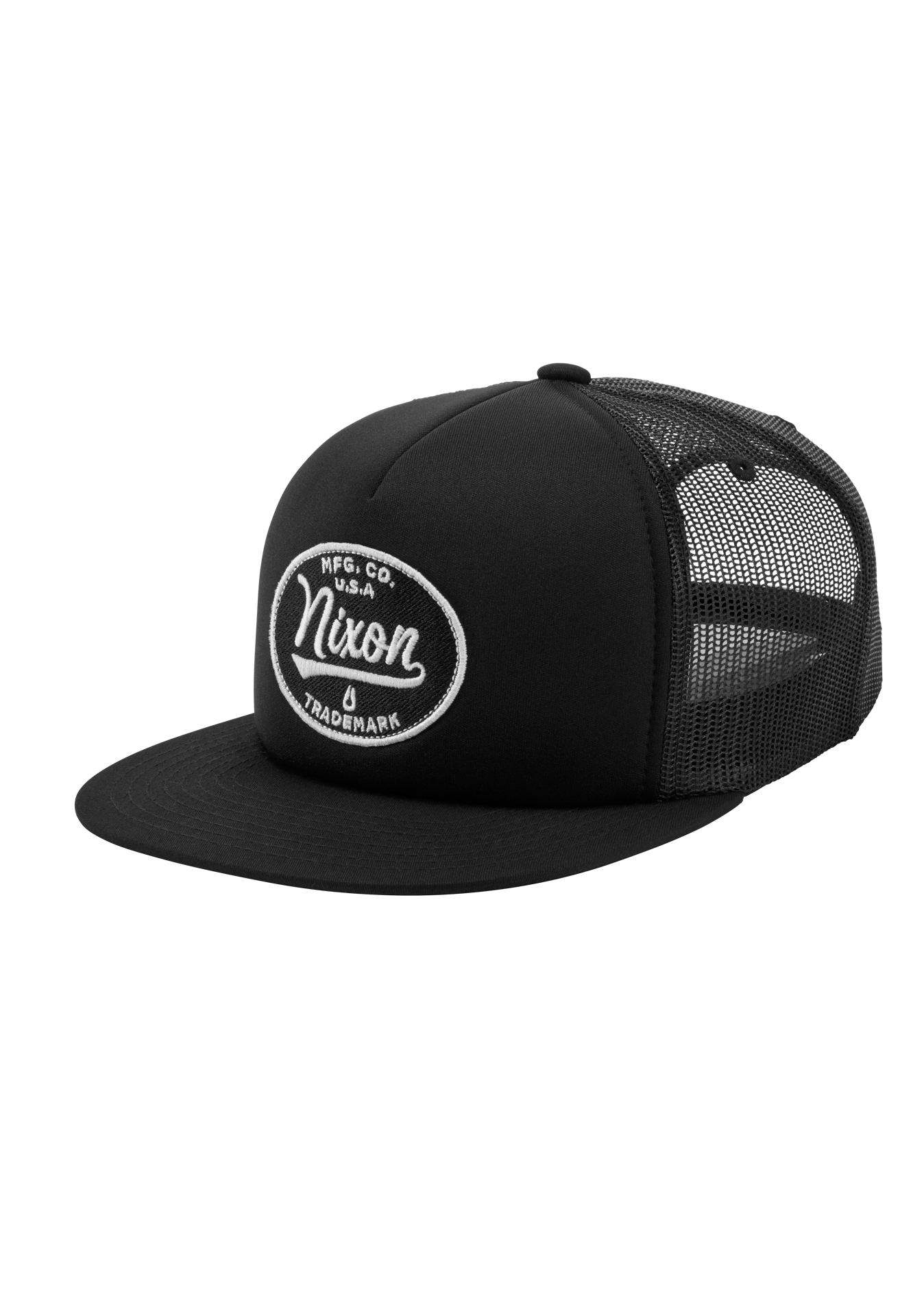 Tioga Trucker Hat | Black / Black – Nixon US