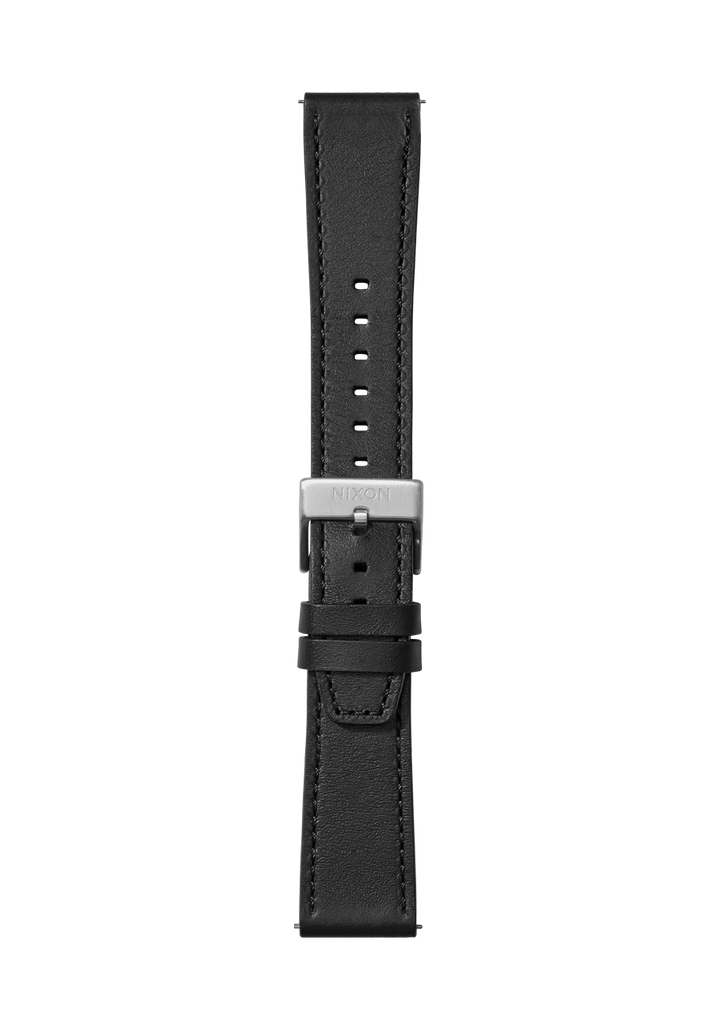 23mm Horween Leather Watch Band Black Replacement Watch Band Nixon US