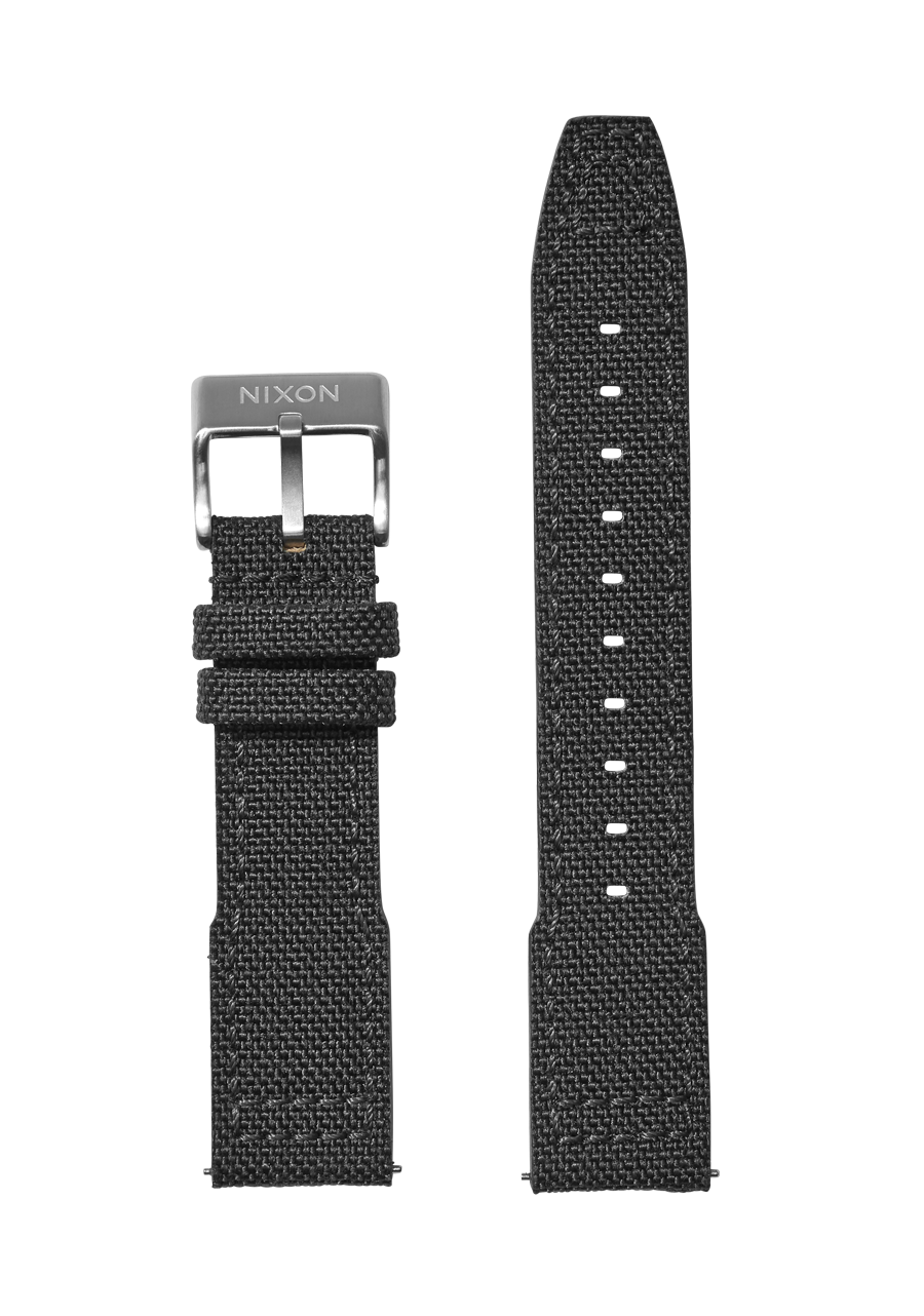 20mm Cordura Canvas Watch Band Dark Gray Replacement Watch Straps Nixon US