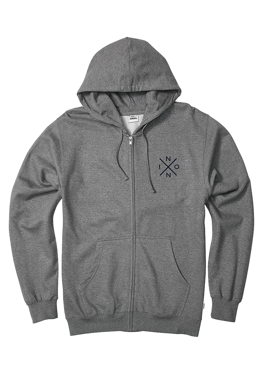 Spot Full Zip Hoodie | Dark Heather Gray – Nixon US Spot Full Zip Hoodie | Dark Heather Gray – Nixon US