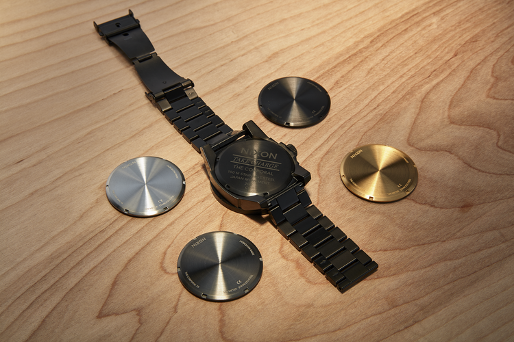 The Nixon Corporal ready to be engraved with a custom message