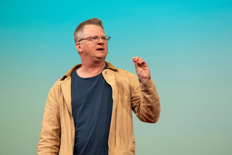Nixon Co-Founder Andy Laats speaks at TED in Vancouver, Canada