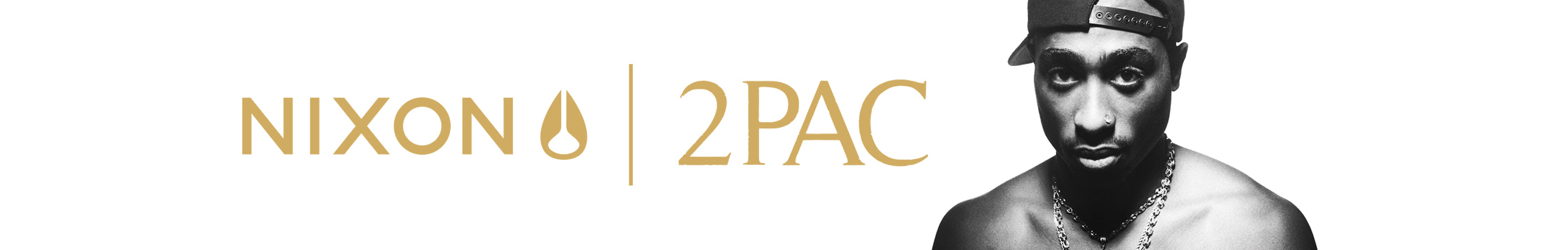 A banner image featuring the rapper 2PAC.