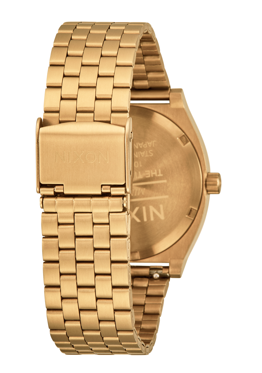 Time Teller Watch | Gold / Green Sunray | Unisex Stainless Steel Time Teller Watch | Gold / Green Sunray | Unisex Stainless Steel