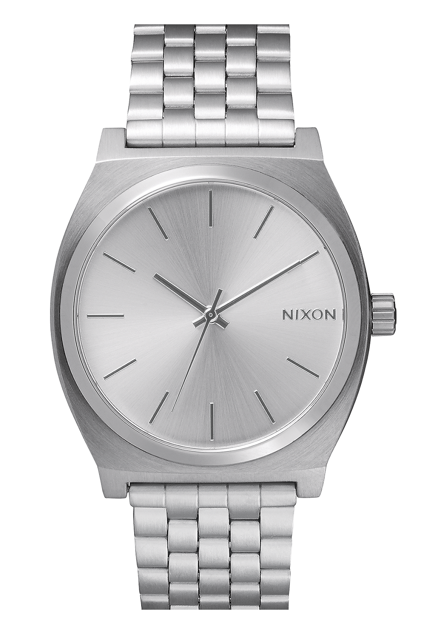 Nixon time teller all silver clearance