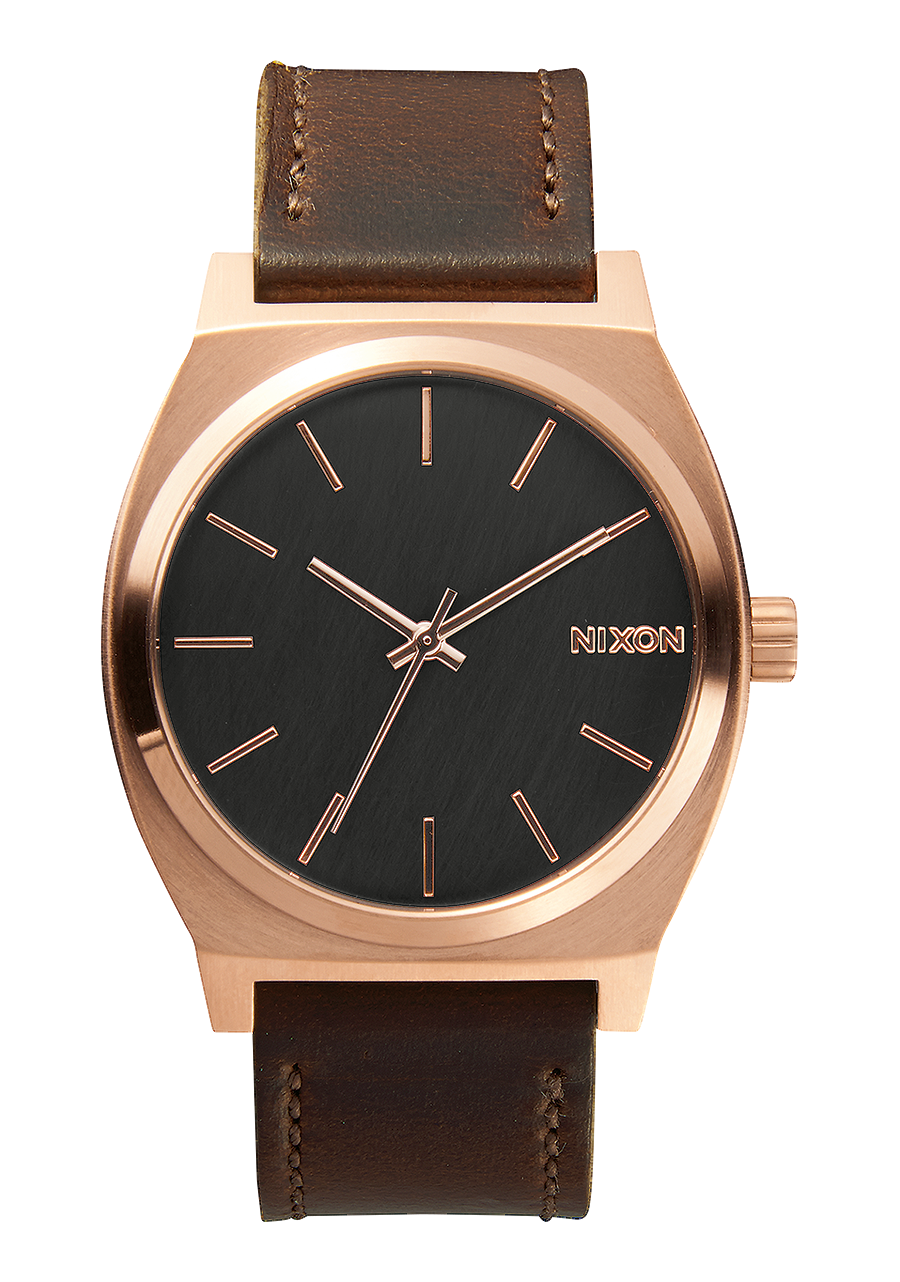 Time Teller - Rose Gold / Gunmetal / Brown View 1
