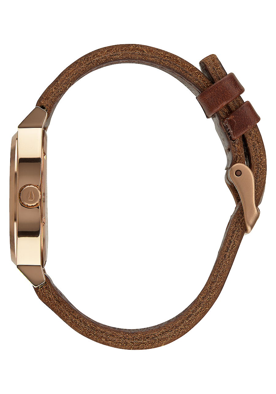 Time Teller - Rose Gold / Gunmetal / Brown View 2