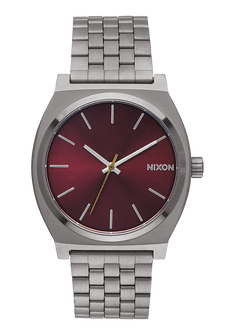Time Teller Gunmetal Deep Burgundy