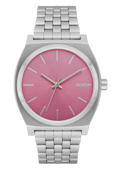 Time Teller Watch Silver Pink Unisex Nixon US