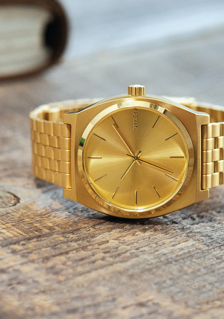 Time Teller Watch | All Gold / Gold | Unisex Leather & Stainless ...