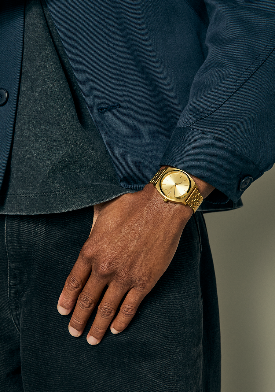 Time Teller Watch All Gold Gold Unisex Stainless Steel