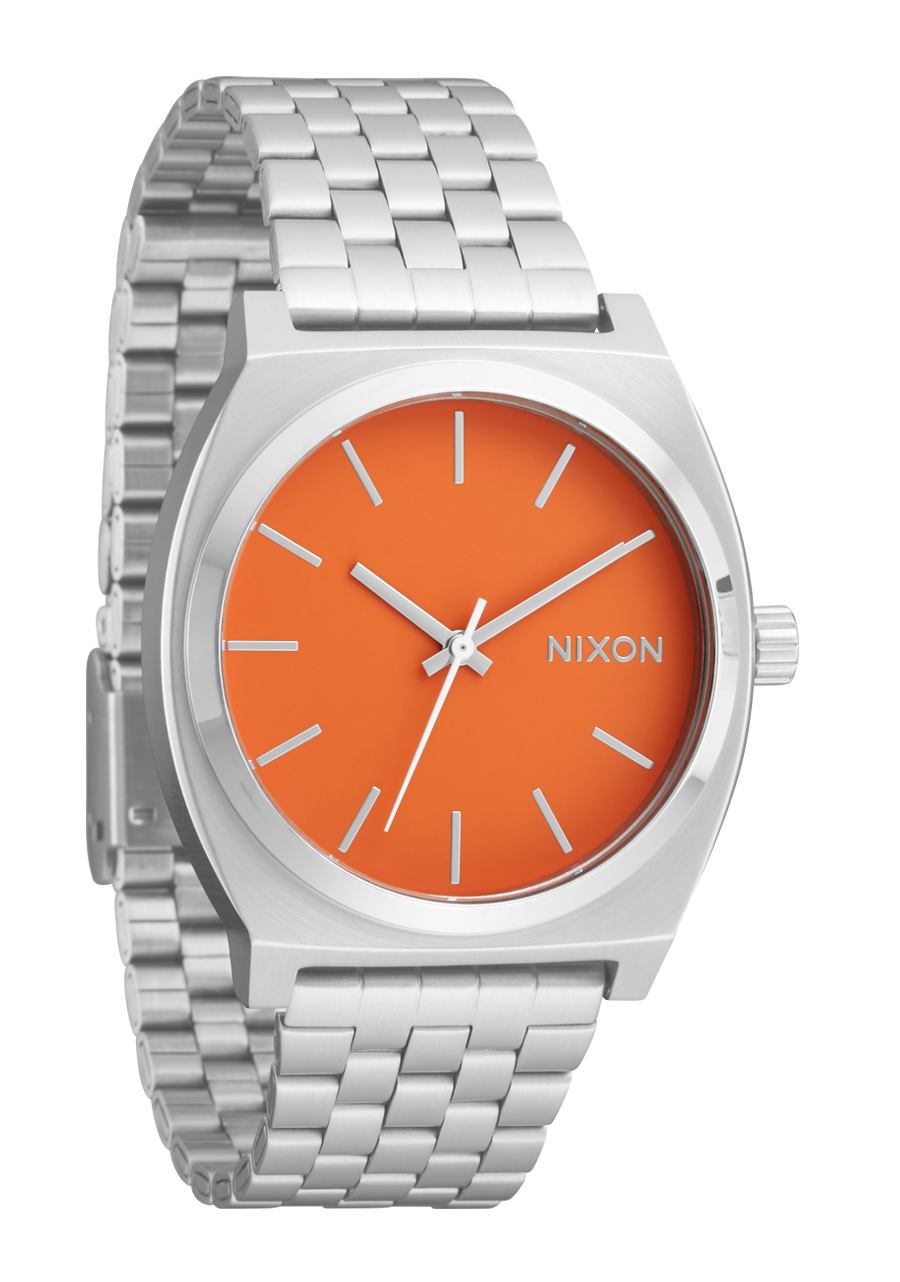Time Teller Watch | Silver / Mandarin | Unisex – Nixon US Time Teller Watch | Silver / Mandarin | Unisex – Nixon US